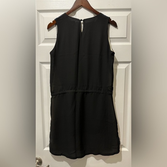 LIANG E LIANG YING Size L Ivory Blue Silky Blue Abstract Print Dress R $95 - Picture 5 of 12